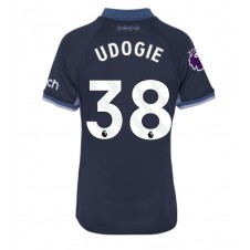 Tottenham Hotspur Destiny Udogie #38 Bortatröja Dam 2023-24 Korta ärmar